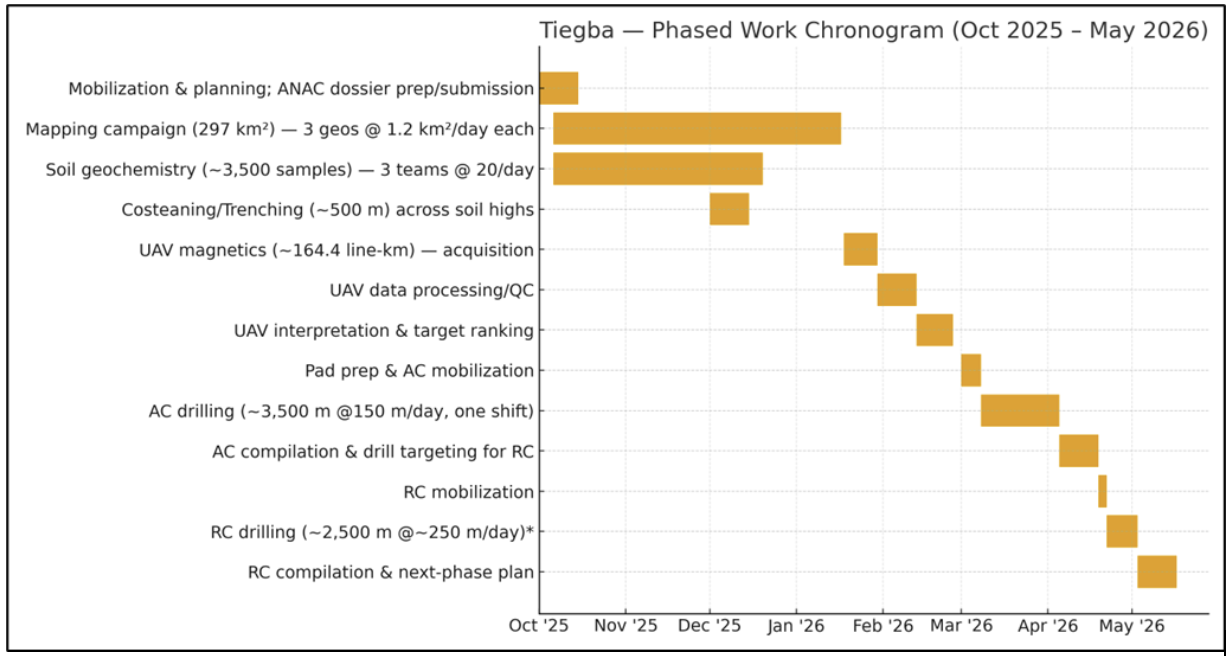Figure 1. Phased work Program Timeline
