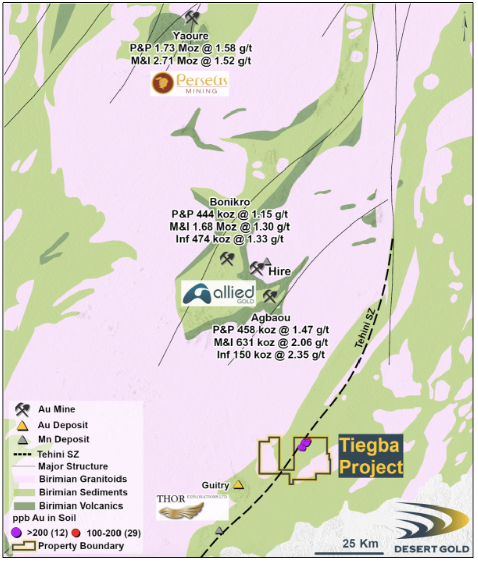 Figure 2. Tiegba License Regional Scale Planview Map